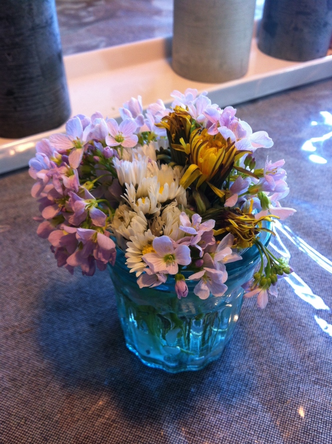 Hand-picked wild-flowers from my Son